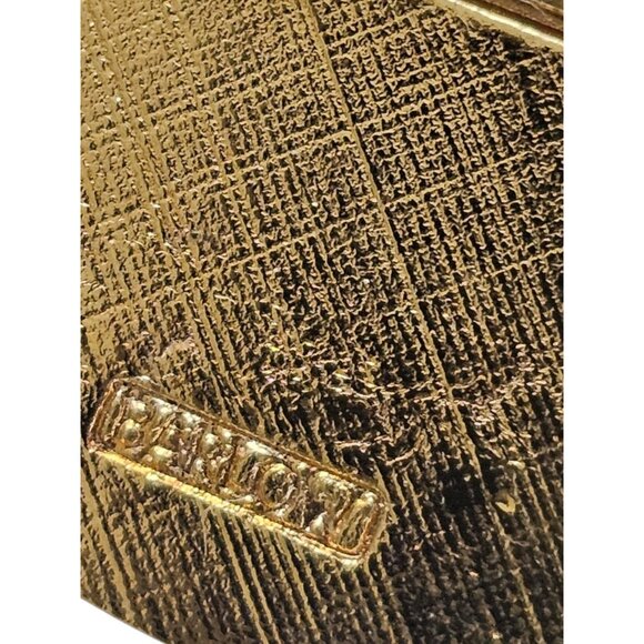 Barlow Oval Rose Floral Pin Brooch With Gold Tone Trim - Picture 2 of 7